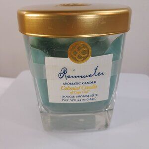 Colonial Candle Rainwater Glass Jar Bougie Aromatique aromatic lid USED